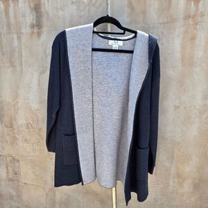 M Magaschoni Open Knit Cardigan With Hood